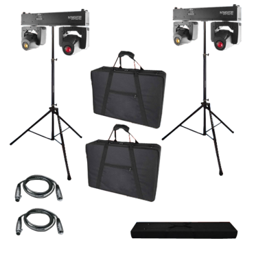 Chauvet DJ Intimidator Spot Duo 155 Dual Light & Tripod Stand Pack