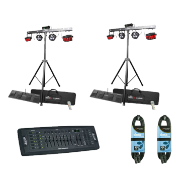 2x CHAUVET DJ GigBAR 2 + DMX Operator + Cables