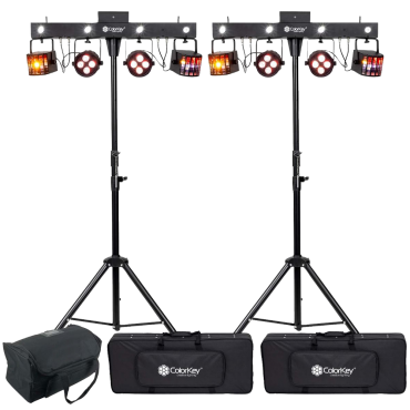 (2) ColorKey CKU-3070 PartyBar Mobile 250 Package
