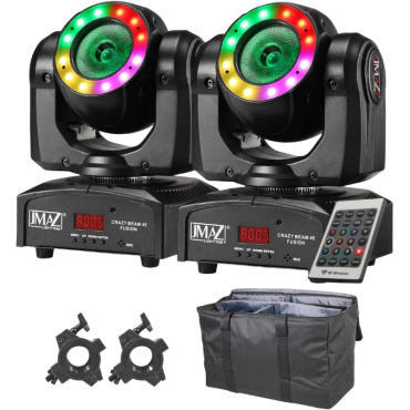 JMAZ Lighting Crazy Beam 40 Fusion Moving Head with Bag Pack