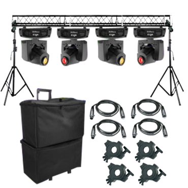 Chauvet DJ Intimidator Spot 155 Four Pack & Truss System Package 