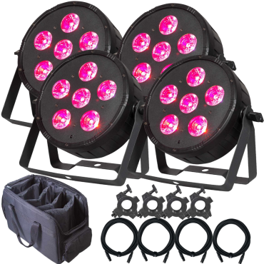 (4) ColorKey CKU-2250 VividPar HEX 6 with Utility Bag Package