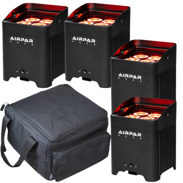 (4) ColorKey CKU-7060 AirPar HEX 4 with Bag Package
