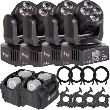 (4) ColorKey CKU-5037 Mover Miniwash QUAD 4 MKII Package