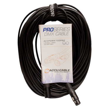 Accu-Cable 100 Foot 3-Pin DMX Cable