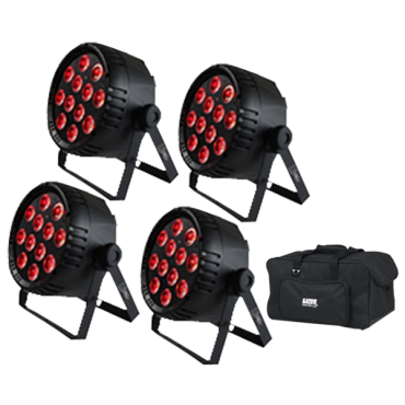 Blizzard LB Par Hex RGBAWUV LED Light 4-Pack
