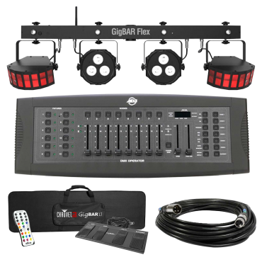 Chauvet DJ GigBar Flex Lighting System with American DJ DMX Controller Package