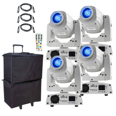 Chauvet DJ Intimidator Spot 255 IRC in White Quad Package