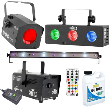 Chauvet DJ JAM Pack Silver & Fog Machine Package