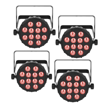 Chauvet DJ SlimPAR Q12 BT Wash Light 4 Pack