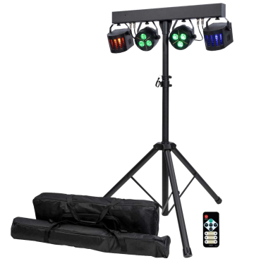 ColorKey CKU-3020 PartyBar GO Compact All-In-One Battery Powered Lighting Package