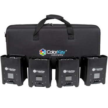 ColorKey CKU-7064 AirPar HEX 4 with Hardshell Case Package