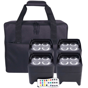 ColorKey CKW-6024 4-Pack MobilePar Mini Hex with Case