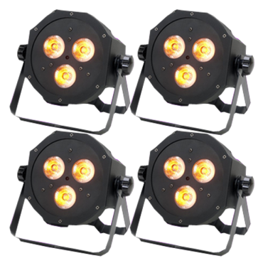 American DJ Mega QA PAR38 Four Pack Uplighting System 