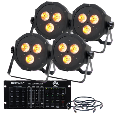 American DJ Mega QA PAR38 Mobile Pack Uplighting System