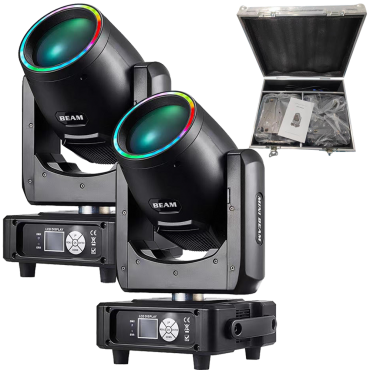MINI 7R 230W Beam Mover with LED Ring Pair with Case