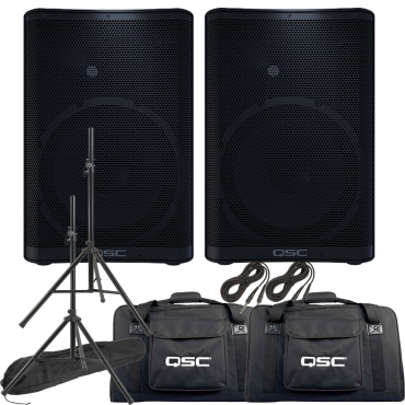 QSC CP12 12-inch Powered Speaker Value Pack