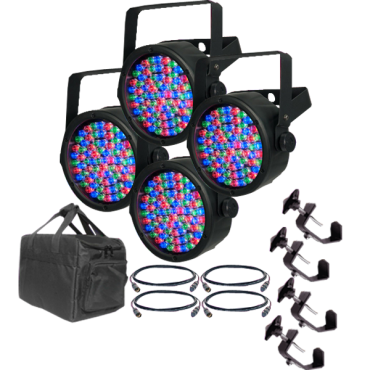 Chauvet SlimPar 38 Pack with Cables, Clamps and Bag