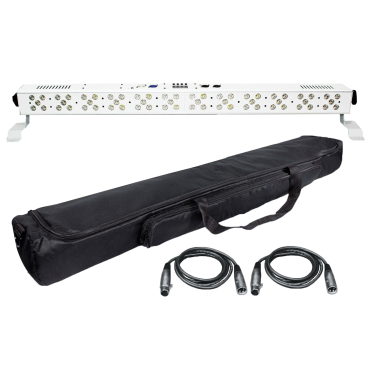 XStatic X-BAR60RGBWA-B IRC Dazzler RGBWA LED Uplight with Carry Bag Package