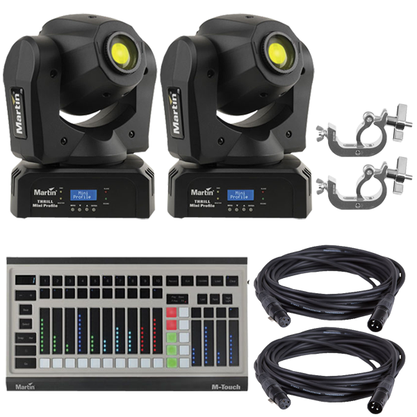 Martin Thrill Mini Profile 2 Pack With Dmx Controller Martin Thrill Mini Profile 2 Pack With Dmx Controller