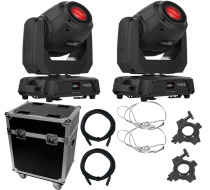  (2) Chauvet DJ Intimidator Spot 360X 100W LED Moving Heads with Carrying Case Package 