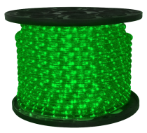 3/8 inch LED Green Rope Light-Heavy Duty Commercial Use