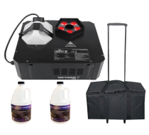  Chauvet DJ Geyser P5 with Quick Dissipating Fog Fluid and Rolly Carry Case Package