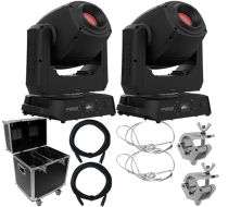  Chauvet DJ Intimidator Spot 360X IP Moving Heads Pair with Lighting Case Package