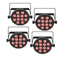 Chauvet DJ SlimPAR Q12 BT Wash Light 4 Pack
