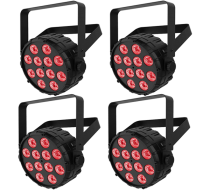 Chauvet SlimPAR T12 BT LED Par Wash w/ Bluetooth Four Pack