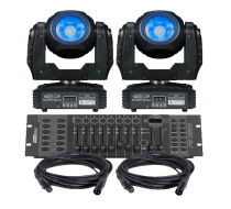 Eliminator Stealth Beam LED Moving Head 2-Pack Lighting System