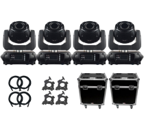 JMAZ Lighting AERO SPOT 60 Moving Head 4-Pack with Road Cases