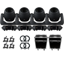 JMAZ Attco Spot 250Z Moving Head 4-Pack with Road Cases