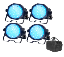 American DJ Mega Go Flood Mobile Pack LED Par Can System with Bag 