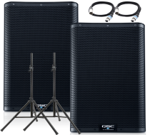 QSC K10.2 2000W 10 inch Powered Speaker Value Pack