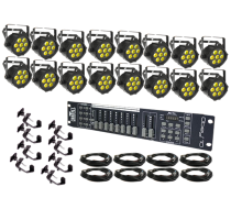 Chauvet SlimPAR Tri 12 IRC Sixteen Pack Uplighting System