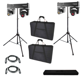 Chauvet DJ Intimidator Spot Duo 155 Dual Light & Tripod Stand Pack