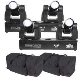 Chauvet DJ Intimidator Spot Duo & Cases Bundle 