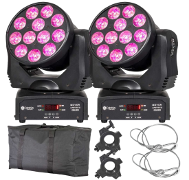 (2) ColorKey CKU-5039 Mover Wash HEX 12 with Carrying Bag Package