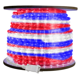 3/8 inch LED Red, White, Blue Rope Light