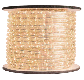3/8 inch LED Warm White Rope Light-Heavy Duty Commercial Use