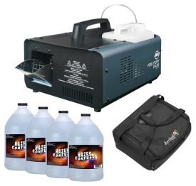 American DJ Fog Fury Faze w/Case & 4 Gallons of Haze Fluid Bundle