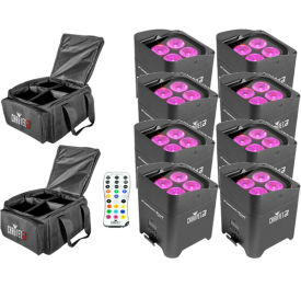  8x Chauvet Freedom Par Hex 4 + 2x CHS-FR4 + IRC 6 