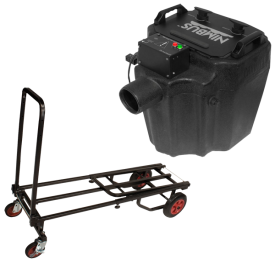 Chauvet DJ Nimbus Professional Dry Ice Smoke / Fog Machine & JS-KC80 Karma Cart Package