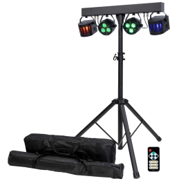 ColorKey CKU-3020 PartyBar GO Compact All-In-One Battery Powered Lighting Package