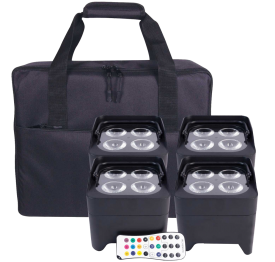 ColorKey CKW-6024 4-Pack MobilePar Mini Hex with Case