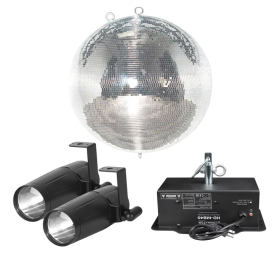Eliminator EM30 Mirror Ball with Motor & Pinspots Package