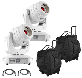(2) Chauvet DJ Intimidator Spot 355 IRC feature Packed LED Moving Head in White Package