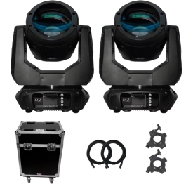 JMAZ Lighting Phantom Beam 120 Moving Head 2-Pack with Road Cases
