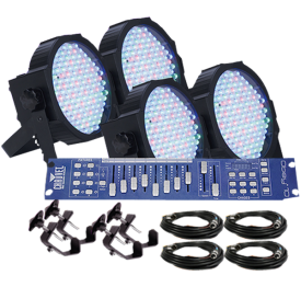 American DJ Mega Par Profile Four Pack Uplighting System 